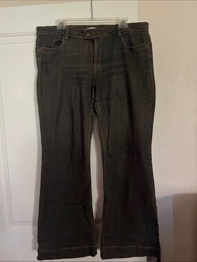 CAbi Brown Wide-Leg Jeans